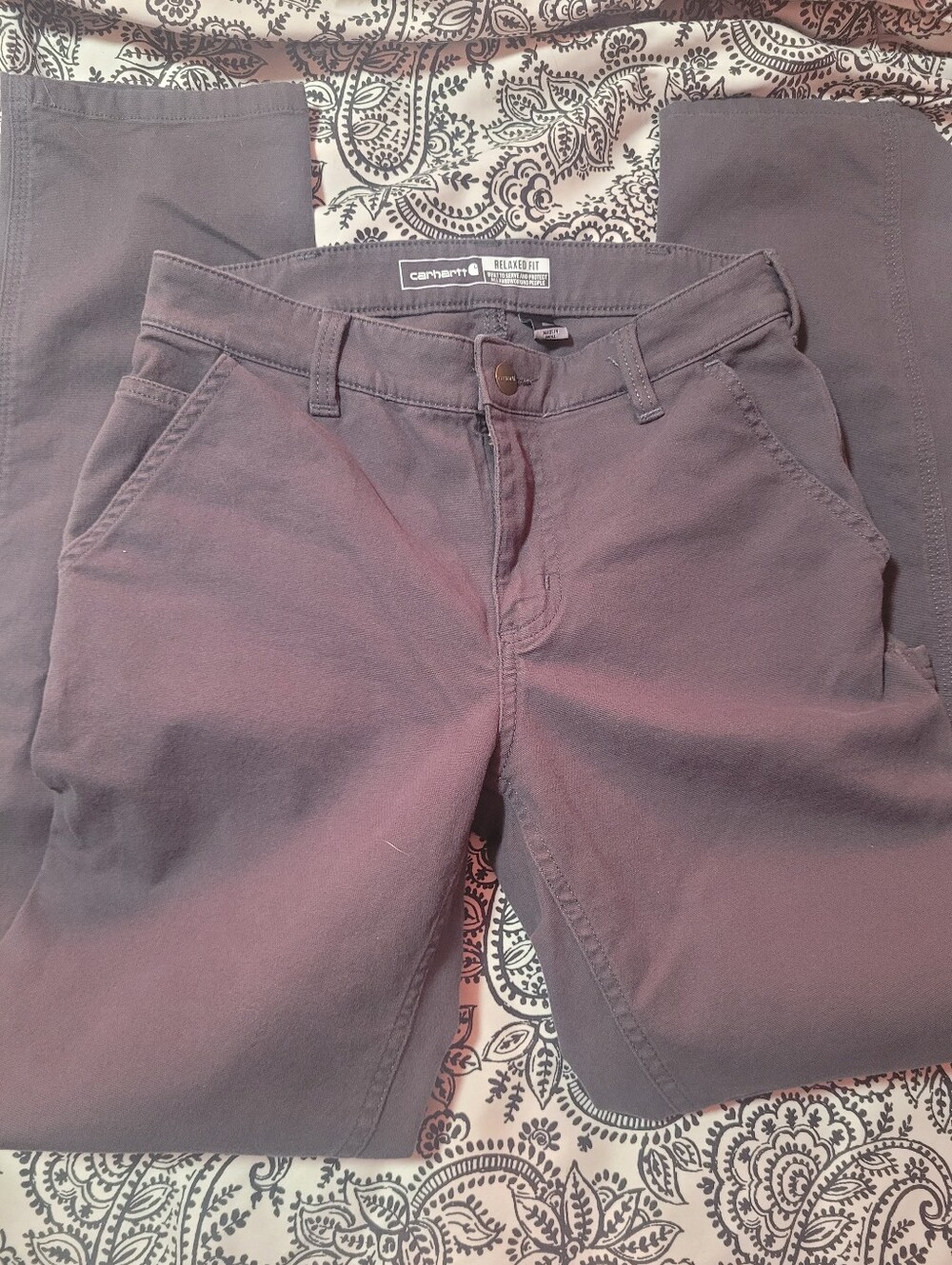 Carhartt Relaxed Straight Leg Pants in Gray